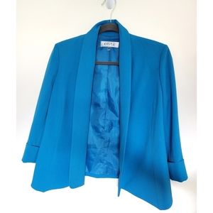 Kasper teal open front blazer